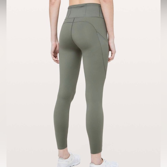 Lululemon Fast & Free 7/8 Tight II *Non-Reflective Nulux 25" Army green - Picture 4 of 10